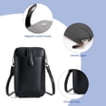 thumbnail image 4 of Bolso para teléfono móvil con hebilla de cinturón de PU para mujer, monedero multifuncional con capacidad para monedas, bolso para teléfono móvil, 4 of 5