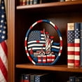 thumbnail image 4 of Miwamany Patriotic Layered Wooden Decor Statue, Independence USA Flag Fireworks Tabletop Ornament, 4th of July Shelf Home Decoration for Living Room Mantel, 4 of 7