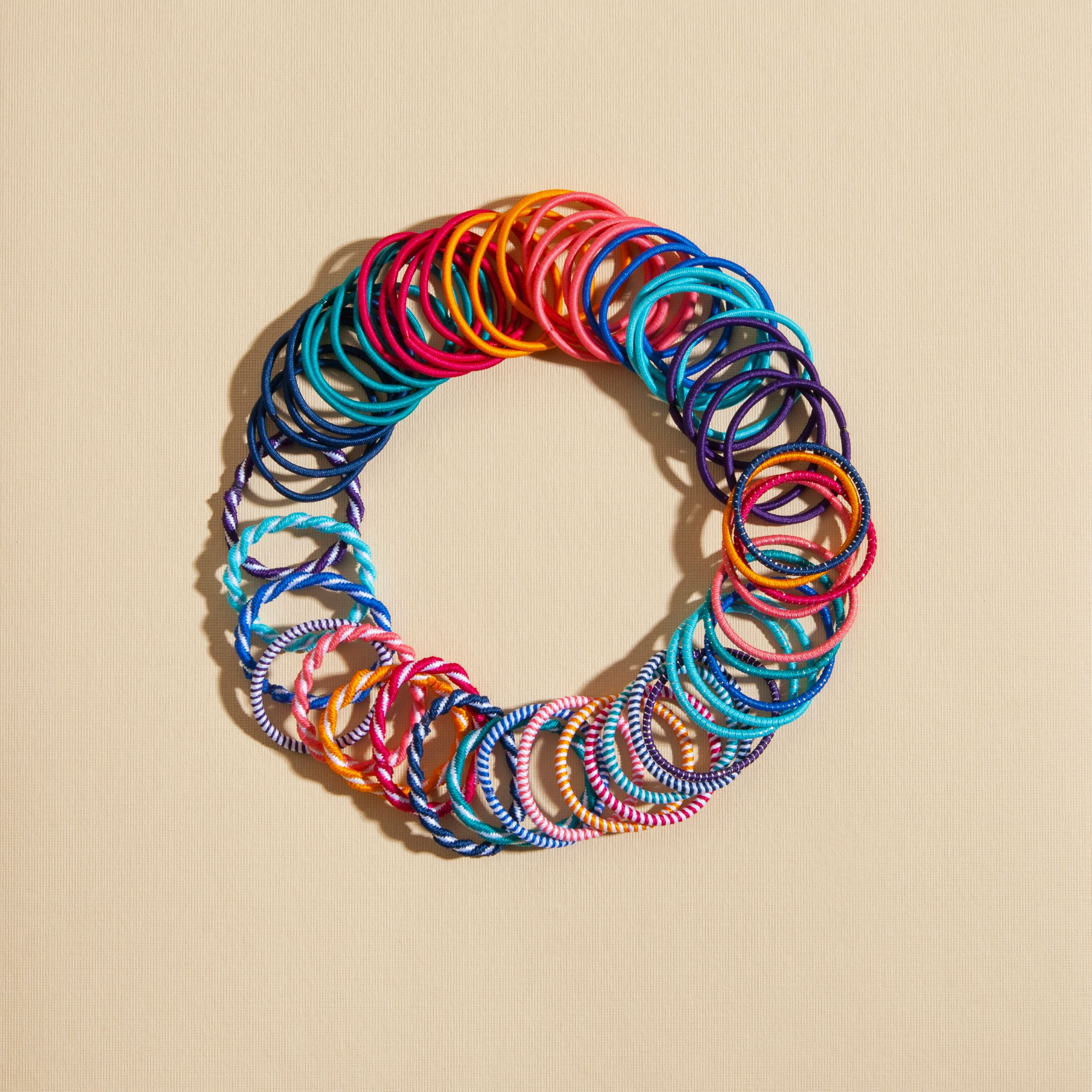 Goody Ouchless Elastics – 30 Elastici Per Capelli, Toni Di Blu, Sfumati