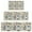 Butterfly Text Pattern, variant on Light Blue Butterfly Purple Pattern Kitchen Rugs Sets Of 3,Kitchen Runner Rugs Non Skid Washable,Decorative Kitchen Floor Mats for Kitchen,Sink,Laundry,17"x30" 17"x47" 17"x59"