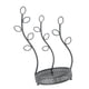 thumbnail image 5 of Torre de soporte para joyas con bandeja para platos, árbol para guardar joyas, elegante soporte para pendientes de mesa. Negro, 5 of 9