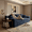Blue, variant on 71" Corduroy Cloud Loveseat Sofa for Small Spaces, Memory Foam Boneless Couch in a Box, Compressed Small Loveseat for Living Room Bedroom Apartment, No Assembly Required