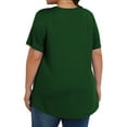 thumbnail image 4 of Fantaslook Womens Plus Size Tops Tunic Short Sleeve Shirts Floral Blouses Loose Summer Tops, 4 of 8