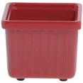 thumbnail image 5 of HUBERT® Garnish Bowl for Salad Bars Cold Food Bars Square Red Melamine - 4 1/2" L x 4 1/2" W x 4" H, 5 of 5