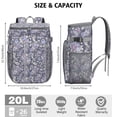thumbnail image 3 of Travel Cooler Bag - Pioneer Flower Floral Print Pattern Camping Beer Cooler Backpack with Bottle Opener- Waterproof Insulated Picnic Backpacks - Cooler Bag for Beach, 3 of 6