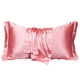 thumbnail image 1 of Funda de almohada de seda de morera de color liso, funda de almohada de seda lavada con seda de hielo, funda de almohada de seda de imitación individual, 1 of 5