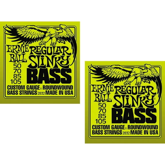 Ernie Ball P02832 ^2  Regular Slinky Bass Strings ,2 Pack