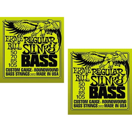 Ernie Ball P02832 ^2 Regular Slinky Bass Strings 2 Pack