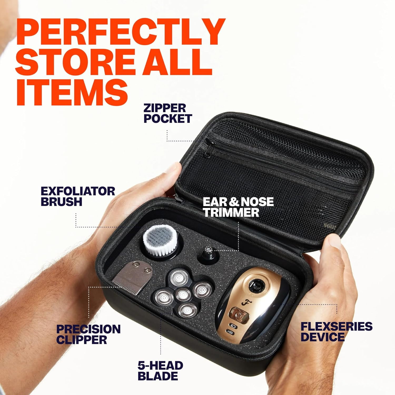 Freebird FlexSeries Travel Case - Men's Toiletry Bag, Shaving Kit Case