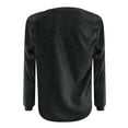 thumbnail image 5 of Moda Mujer O-cuello Camiseta de manga larga Verano Sólido Blusa suelta Tops Fridja  ghj987+4993, 5 of 5