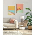 thumbnail image 6 of Kate and Laurel Sylvie Tulum Ruins Framed Canvas Wall Art by Kasey Free, 18"x24" Natural, Beautiful Sunset Art for Wall, 6 of 7