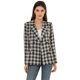 thumbnail image 1 of Chaqueta formal Allegra K Día de San Patricio para mujer con solapa con muesca y Doble botonadura Negro XS, 1 of 6
