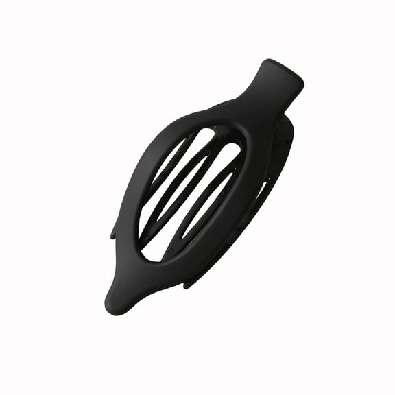DESIGNICE Hair Accessories for Women Matte High-End Finish Hair Jewelry Oval Hair Clip Large Size Duckbill Clip Hair Styling Accessories 4.53x1.97in,Black