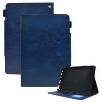 Dteck Case for Kindle Fire HD8/HD8 Plus 12th 10th Generation (2022/2020) 8 inch,Magnetic Leather Smart Case Card Slots Wallet Shockproof Rubber Kickstand Cover,Blue