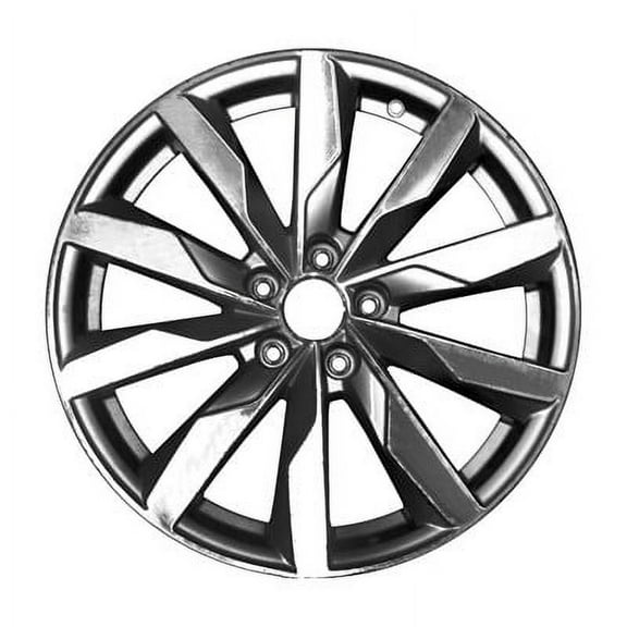 KAI 18 X 8 Reconditioned OEM Aluminum Alloy Wheel, Machined and Bright Silver, Fits 2016-2018 Audi A4