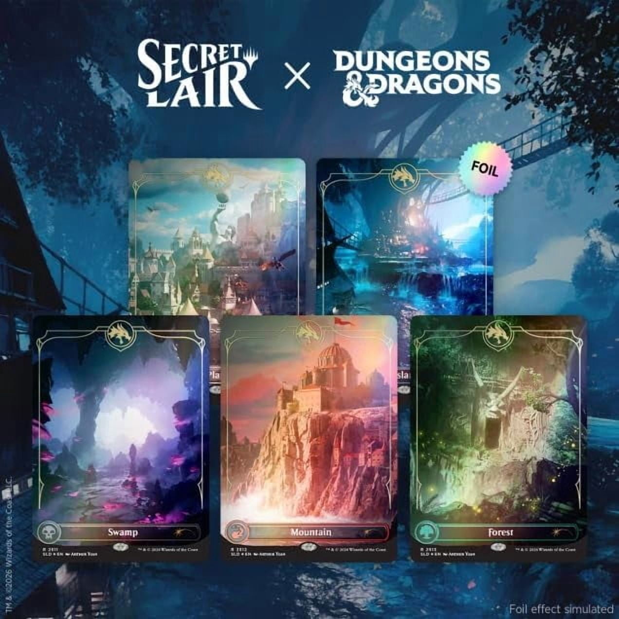 Magic: The Gathering, Secret Lair x Arcane Lands Foil, 2 Players