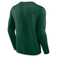 thumbnail image 3 of Men's Fanatics Green Minnesota Wild Strike the Goal Long Sleeve T-Shirt, 3 of 3