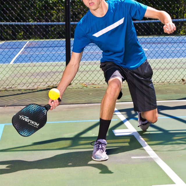 LEIJIAER Pickleball Rackets,Fiber Pickle Ball Set Carbon Fiber 1 Paddles With Paddle And Ball Carbon Fiber Pickle Pickleball Paddle Ball Set Carbon With 2 Balls Paddles With 2 Ball 1 Paddles Dsfen