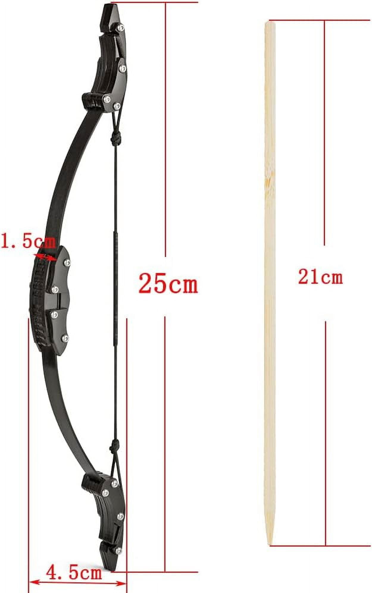 Mini Recurve Bow Set Mini Hunting Metal Material Bow for Right Hand Left Hand Hunting Shooting Practice
