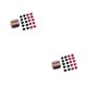 thumbnail image 3 of Sonducket 20 piezas pasador de pelo de plástico cómodo decorar pinzas para el pelo accesorio de Clip mujeres regalo fiesta de cumpleaños fecha rojo negro 3 2Conjunto, 3 of 6
