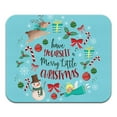 thumbnail image 2 of WIRESTER 8.66x7.08 in Rectangle Mouse Pad with Non-Slip Rubber Base for Computers, Laptop, Office & Home - Have Yourself A Merry Little Christmas Blue, 2 of 5