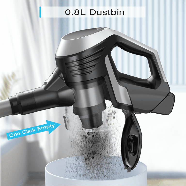 Moosoo Stick Vacuum - Powerful 20Kpa Suction - LED Display