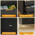 thumbnail image 7 of TEQIN 6 Drawer Dresser,Modern Dressers & Chests of Drawers with Metal Golden Handles, Wood Storage Chest of Drawers with Stable Metal Legs For Bedroom,Living Room, 7 of 7
