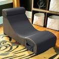 thumbnail image 6 of Jaxx Flexx V-Tex Convertible 3 in 1 Gamer Chair, Table, & Ottoman w/ Adjustable Headrest & Pocket - Vinyl Black, 6 of 8
