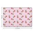 thumbnail image 5 of Pioneer Flower Floral Print Flannel Non Slip Door Rugs,Washable Door Mats Indoor,Decorative Door Mats,Dirt-Resistant and Absorbent Doormat for Entrance,Bedroom,Kitchen,Bathroom,23.5"x16", 5 of 5