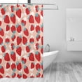 thumbnail image 3 of Zufioo Red Strawberry Pattern Shower Curtain 72x72in, Waterproof Curtain for Bathroom-Waterproof, Mildew-proof, Quick-drying,Home Bathroom Supplies-One Size, 3 of 8