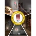thumbnail image 6 of Night Lights Auto Sensor Classical Stripe Plug-in LED Nightlights Lamp Dusk to Dawn for Living Room, Bedroom, Bathroom, Hallway, Stairways Home Wall Decor, Red Night Light, 6 of 9