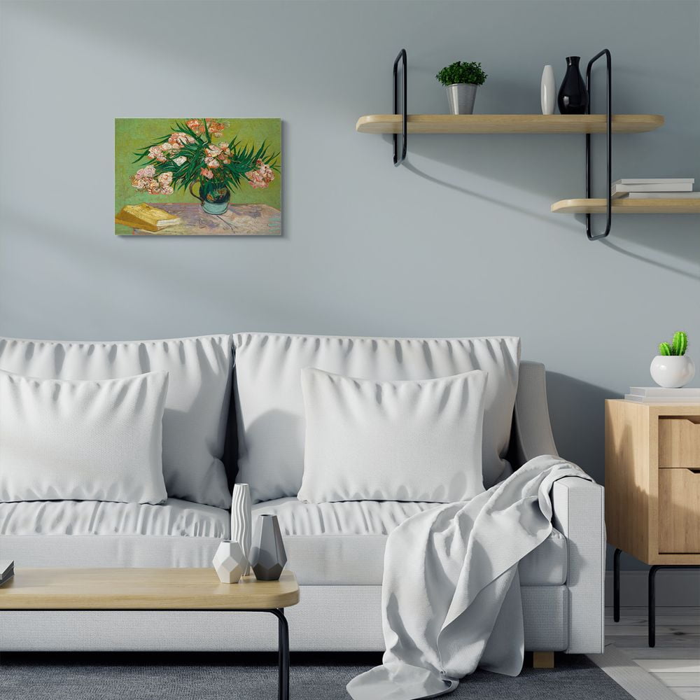Stupell Home Décor Reading Table Pink Green Classical Painting Canvas Wall Art by Vincent Van Gogh