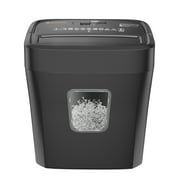 Bonsaii 6-Sheet Micro-Cut Paper Shredder for Home Office Use with Portable Handle