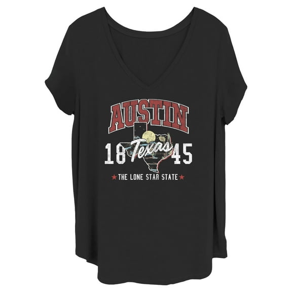 Women's Lost Gods Austin Texas Graphic Tee Black 2X