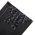 thumbnail image 3 of SHCKE Clip in Hair Extensions Dark Black 8Pcs Set Clip-in Hair Extensions 26 Inch Long Straight Hair Extensions Double Weft Synthetic Hairpiece for Women, 3 of 6