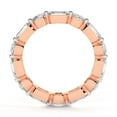 thumbnail image 4 of Round & Emerald Shape Lab Grown Diamond Allie Eternity Ring For Women | 2 Carat IGI Certified 14K Rose Gold | FG-VS Quality Friendly Diamonds Eternity Ring Size 5.5, 4 of 4