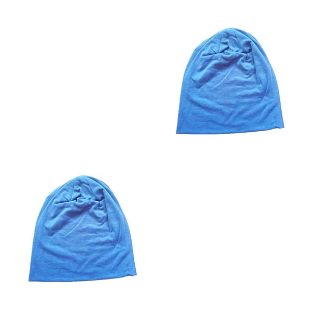 Sonducket Beanie Caps Exquisito estilo simple Adorno para la cabeza Sombreros elásticos Accesorio de ropa para decoración Amarillo fluorescente Lago azul 2piezas Sonducket CBP300778