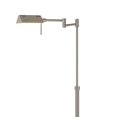 thumbnail image 2 of Benjara BM224744 10W LED Adjustable Metal Floor Lamp with Swing Arm, Chrome, 2 of 5