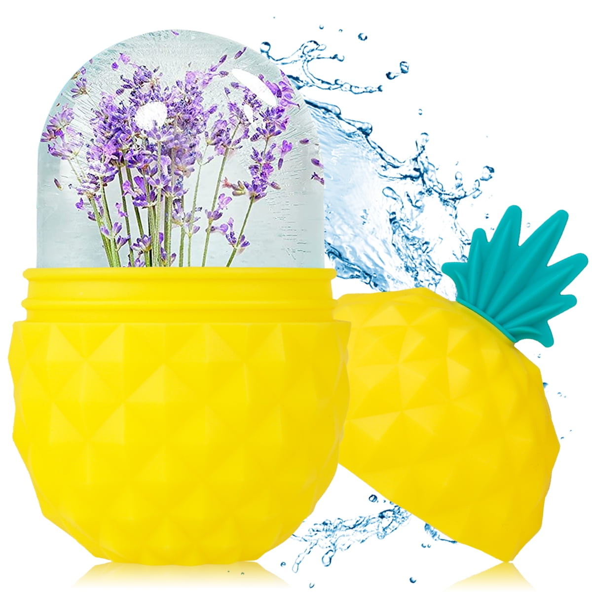 Atopoler Ice Face Roller Silicone Ice Mold Reusable Pineapple Ice
