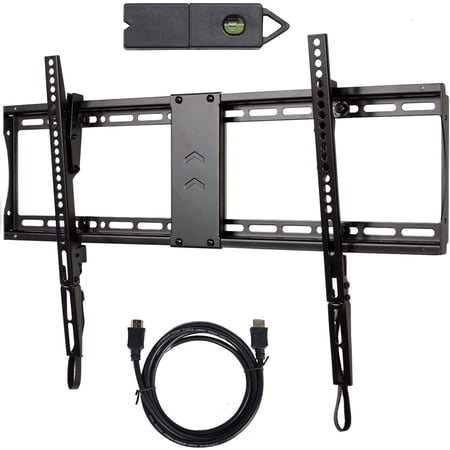 VideoSecu Tilt TV Wall Mount for Most 32 to 85 LCD LED Plasma UHD 3D HDTV Flat Panel Screen Display with Mounting Hole 700x400mm with HDMI Cable BXM
