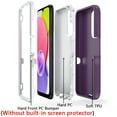 thumbnail image 4 of NIFFPD Galaxy A03S Case with Screen Protector Full-Body Shockproof Phone Case for Samsung Galaxy A03S Purple&White, 4 of 5