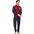 thumbnail image 4 of Notus Men’s Collar Tracksuits Sweatsuits Track Suits Set 2 Piece Fleece Athletic Jogging Sweatpants Sweat Suits 2 Piece Jogger Set 2-piece set sweatsuits Navy Maroon XL, 4 of 7