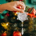 thumbnail image 4 of Adornos Navideños Xihbxyly Acrílico Copo de Nieve Decoración Tridimensional de Árbol de Navidad Colgante Pequeño, 4 of 6