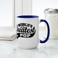 thumbnail image 4 of CafePress - World's Greatest Pop Large Mug - 15 oz Ceramic Large Mug, 4 of 4