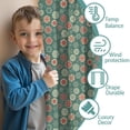 thumbnail image 3 of Blackout Kids Curtains,Green Christmas Floral Pattern Childrens Insulated Curtains Set Of 2,Bedroom Essentials,Toddler Room Decor 42"x54", 3 of 5