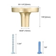 thumbnail image 2 of Uxcell 10 Pcs 1-1/4 Inch Gold Kitchen Cabinet Knobs for Dressers Marble Shell Stickers, 2 of 6