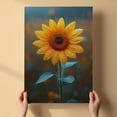 thumbnail image 3 of Sunflower Flower Canvas Wall Art 8x12 inches - Elegant Botanical Sunflower Flower Canvas Print Vintage Floral Artwork for Bedroom, 3 of 5