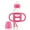 1-Pack, Pink, variant on Dr. Brown's Milestones Narrow Sippy Spout Bottle, 100% Silicone Handles, 8oz/250ml, 6m+, BPA Free, Gray