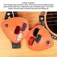 thumbnail image 4 of Sac de Rangement pour Médiators de Guitare 6 Emplacements en Cuir PU avec Boucle en Métal Pochette pour Utilisation Quotidienne, 4 of 8