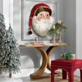 thumbnail image 3 of 120CM Decoración colgante de madera de Papá Noel para adornos interiores y exteriores de fiesta de Navidad, 3 of 4